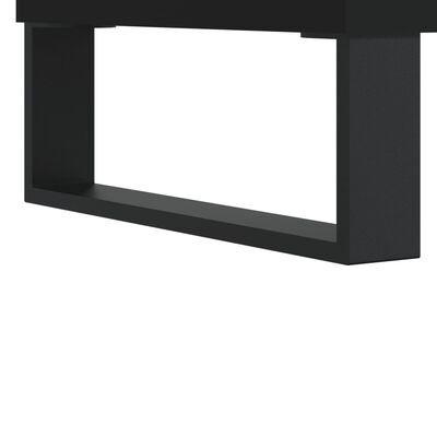 vidaXL Armário alto 69,5x34x180 cm derivados de madeira preto
