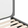 vidaXL Estrutura de Cama Infantil com Cabeceira Cinzento-claro PU