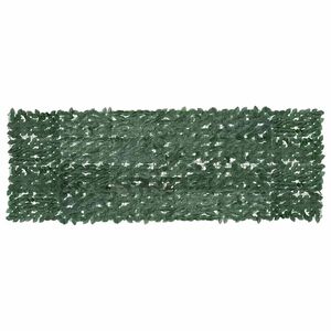 vidaXL Tela de varanda com folhas verde-escuras 300x100 cm