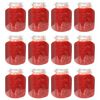 vidaXL Frascos de vidro para compotas com fechos 12 pcs 5 L