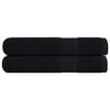 vidaXL Toalhas FROGN 2 pcs 100x200 cm 360 g/m&sup2; preto