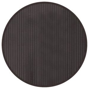 vidaXL Tapete redondo 60 cm bambu castanho-escuro