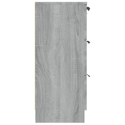 vidaXL Aparador 60x30x70 cm derivados de madeira cinzento sonoma