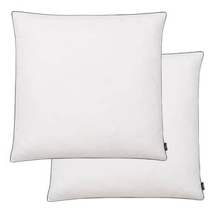 vidaXL Almofadas 2 pcs enchimento de penugem/penas 80x80 cm branco