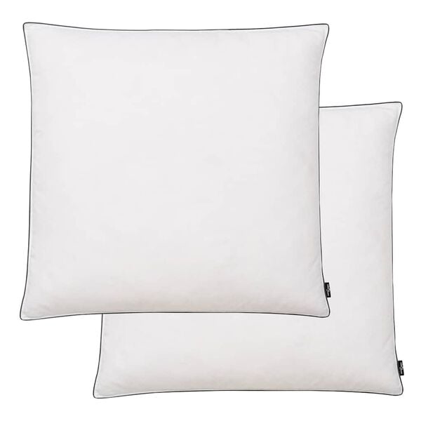 vidaXL Almofadas 2 pcs enchimento de penugem/penas 80x80 cm branco