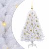 vidaXL &Aacute;rvore de Natal Articulada Artificial Branco 120 cm PVC e A&ccedil;o