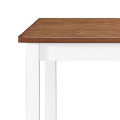 vidaXL Conjunto mesa e bancos de bar 5 pcs madeira maciça