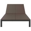 vidaXL Cama de Sol 2-pessoa Castanho 60 x 200 x 27cm vime PE