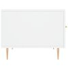 vidaXL Mesa de centro 50x50x40 cm derivados de madeira branco