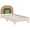 vidaXL Estrutura de Cama Infantil com Cabeceira Creme 80 x 160 cm