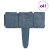 vidaXL Cerca de jardim c/ aspeto de pedra pl&aacute;stico 41 pcs 10 m