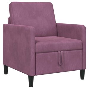 vidaXL Sofa com Armazenamento Roxo 72 x 78 x 87 cm Poli&eacute;ster