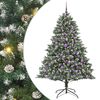 vidaXL &Aacute;rvore de Natal Artificial Verde 180 cm PVC, Pl&aacute;stico e A&ccedil;o