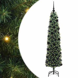 vidaXL &Aacute;rvore de Natal Artificial Verde 180 cm PVC e A&ccedil;o e Pl&aacute;stico