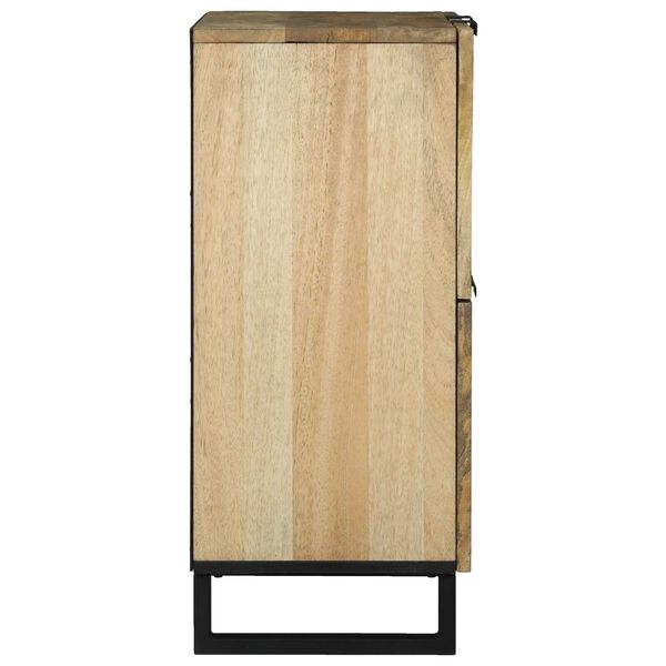 vidaXL Buffet Castanho 60 x 33 x 75 cm Madeira de mangueira maciça