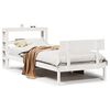 vidaXL Cama sem colch&atilde;o 90x190 cm madeira de pinho maci&ccedil;a branco