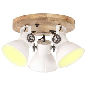 vidaXL Candeeiro de teto industrial 25 W 42x27 cm E27 branco