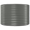vidaXL Canteiro elevado jardim 396x100x68 aço galvanizado cinzento