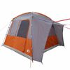 vidaXL Tenda de campismo p/ 4 pessoas impermeável cinzento/laranja