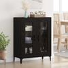 vidaXL Buffet Carvalho Preto 69,5 x 34 x 90 cm