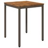 vidaXL Mesa de Jantar de Jardim Natural e Caf&eacute; 60 x 60,5 x 75 cm