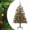 vidaXL &Aacute;rvore de Natal Artificial 150 LED Branco quente PVC e Metal