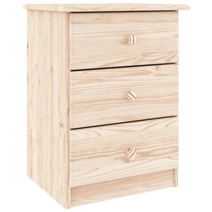 vidaXL Mesa de cabeceira ALTA 41x35x55,5 cm madeira de pinho maci&ccedil;a