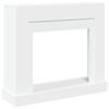 vidaXL Cornija de lareira 100x30x87,5 cm derivados de madeira branco
