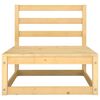 vidaXL 4 pcs conjunto lounge de jardim pinho maciço