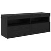 vidaXL Conjunto de Gabinete de TV na Parede com Luzes LED 7 pcs