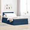 vidaXL Cama com arruma&ccedil;&atilde;o e colch&atilde;o com colch&atilde;o Azul 120 x 200 cm