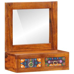 vidaXL Arm&aacute;rio de Parede com gaveta Castanho 40 x 20 x 50 cm