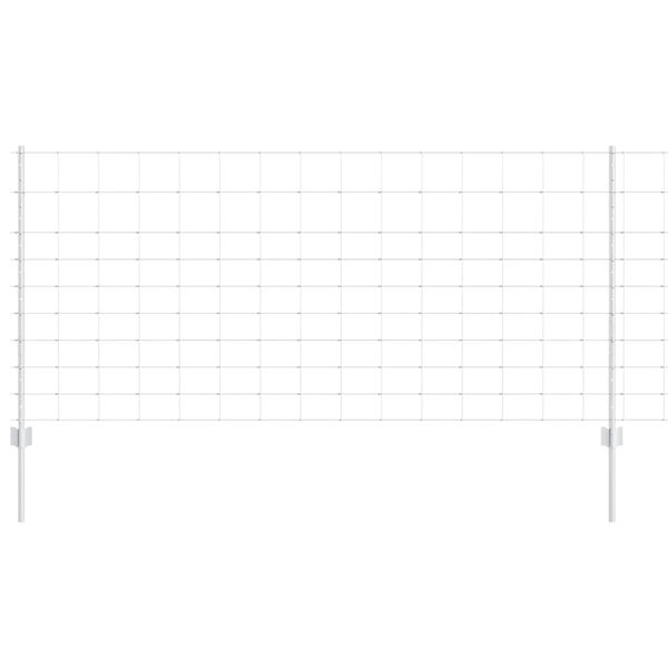 vidaXL Cerca com Poste Prateado 1 x 25 m Aço