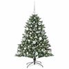 vidaXL Árvore de Natal Artificial com 150 LEDs Verde 85 x 85 x 120 cm