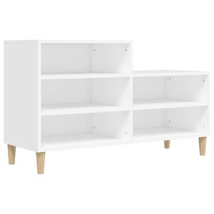 vidaXL Sapateira 102x36x60 cm derivados de madeira branco