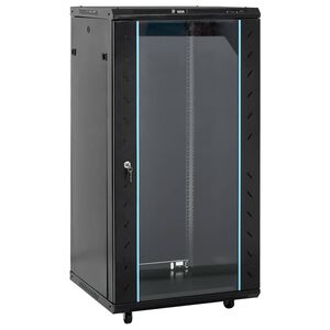 vidaXL Arm&aacute;rio bastidor 15U 19" IP20 60x60x120 cm preto