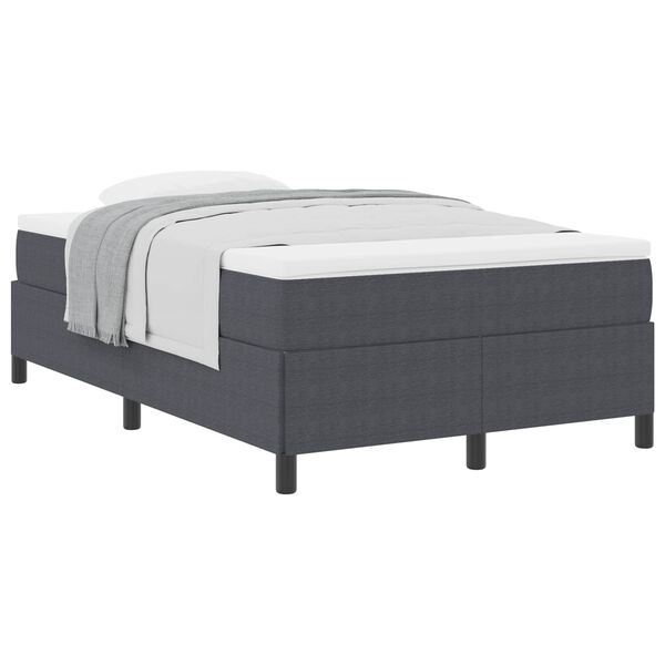 vidaXL Cama Box Cinza Escuro 120 x 190 cm Veludo