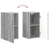 vidaXL Conjunto de Gabinete de Parede para TV 4 pcs Cinza Sonoma