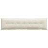 vidaXL Travesseiro para Costas Creme 200 x 50 cm