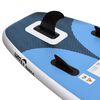 vidaXL Conjunto prancha de paddle SUP insuflável 360x81x10 cm azul mar