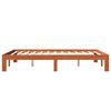 vidaXL Cama sem colch&atilde;o 135x190 cm madeira pinho maci&ccedil;a castanho-mel