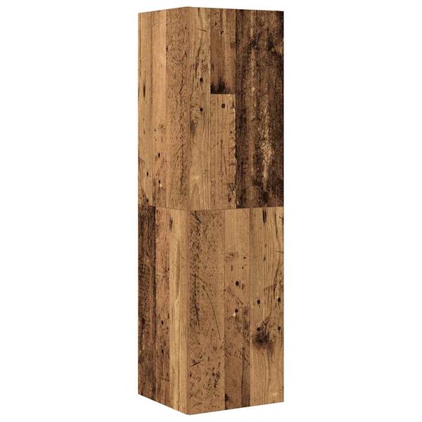 vidaXL Conjunto de arm&aacute;rio TV 4 pe&ccedil;as montado na parede madeira velha