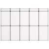 vidaXL Expositor com 15 pain&eacute;is dobr&aacute;vel 302x200 cm branco