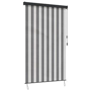 vidaXL Estores de rolo Antracite e Branco 60 x 250 cm