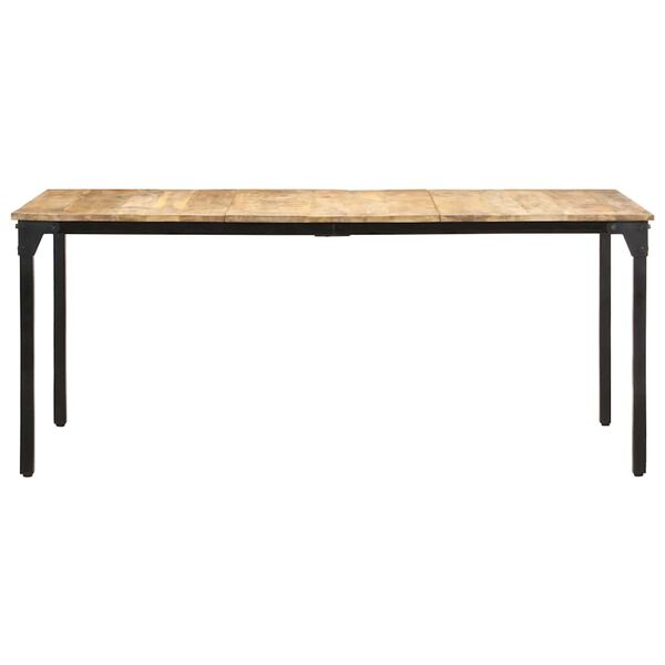 vidaXL Mesa de jantar 180x90x76 cm madeira de mangueira &aacute;spera