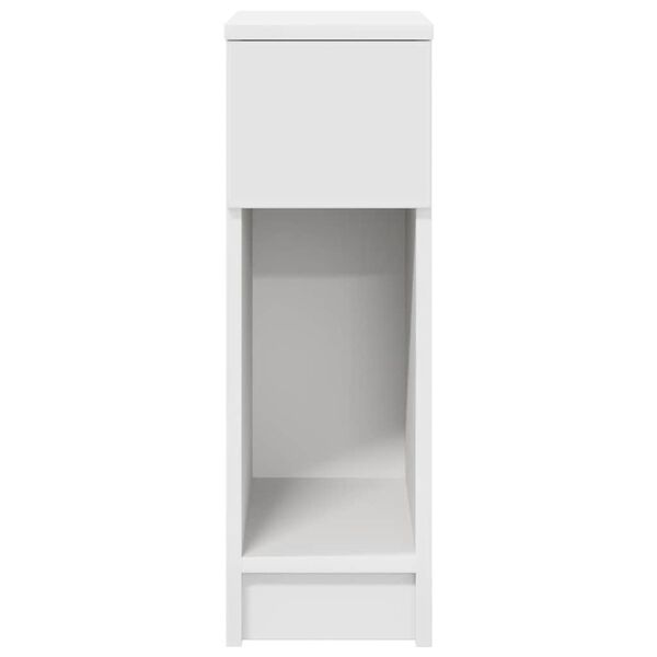 vidaXL Mesa de cabeceira com gaveta 20x36x60 cm branco