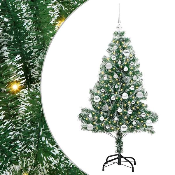 vidaXL &Aacute;rvore de Natal Artificial Coberta de Neve com Luzes de LED