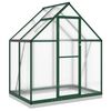 vidaXL Estufa com estrutura de base 169x114x202 cm alum&iacute;nio verde