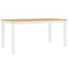 vidaXL Mesa de jantar Panama 160x80x75 cm pinho maci&ccedil;o branco