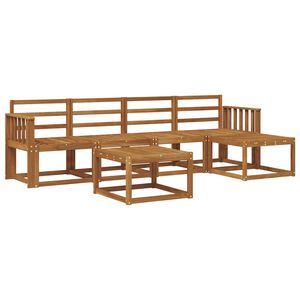 vidaXL Conjunto de Sof&aacute;s para Exterior 6 pcs Natural